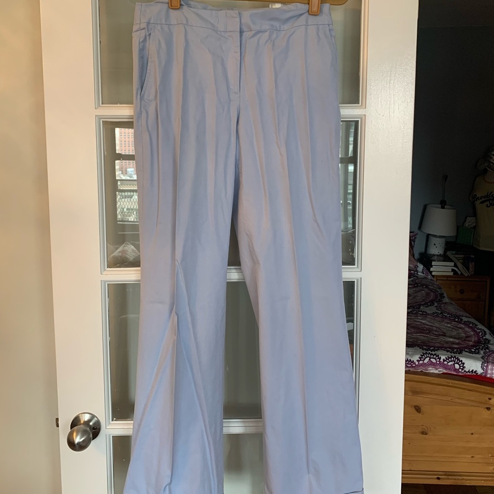 J Crew Light Blue Wide Bottom Pants 6